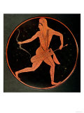 Athenian Red-Figure Plate Depicting a Greek Archer in Eastern Dress by Epiktetos, Late 6th Century