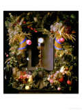 Communion Cup and Host, Encircled with a Garland of Fruit