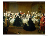 Buy Wedding Breakfast of Empress Maria Theresa of Austria and Francis of Lorraine, circa 1736 at AllPosters.com