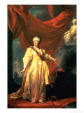 Buy Portrait of Catherine the Great in the Justice Temple, 1780 at AllPosters.com