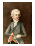 Buy Wolfgang Amadeus Mozart, circa 1780 (Miniature) (Gouache, Tempera, Parchment) at AllPosters.com