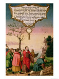 Buy Christ Teaching His Disciples (Luke 9 V.62) Section of Wing Panel from the Mompelgarter Altarpiece at AllPosters.com