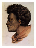 Buy Natai, a Maori Chief from Bream Bay, New Zealand, Plate 63 from "Voyage of the Astrolabe" at AllPosters.com