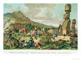 Buy Islanders and Monuments of Easter Island, from the Atlas De Voyage De La Perouse, 1785-88 at AllPosters.com