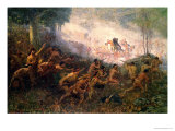 The Shooting of General Braddock at Fort Duquesne (Pittsburgh), 1755