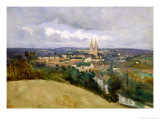 Buy General View of the Town of Saint-Lo, circa 1833 at AllPosters.com