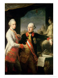 Buy Kaiser Joseph II (1741-90), and the Grand Duke Leopold of Tuscany, 1769 at AllPosters.com