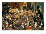 Buy The Battle Between Carnival and Lent at AllPosters.com