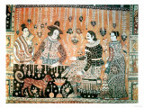 Wall Hanging Showing Early Traders to India, Indian, Late 16th Century (Cotton)