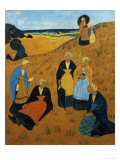 Buy Young Breton Women Wearing Shawls, or the Girls of Douarnenez, 1895 at AllPosters.com