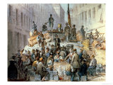 Buy Barricades in Marzstrasse, Vienna, 1848 at AllPosters.com