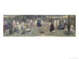 Buy The Sacred Wood, Allegorical Mural in the Grand Amphitheatre, Central Detail of the Sorbonne at AllPosters.com