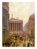 Buy The Rush Hour by the Royal Exchange from Queen Victoria Street, 1904 at AllPosters.com