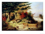 Buy Indians Transporting Furs Through the Canadian Wilderness, 1858 at AllPosters.com