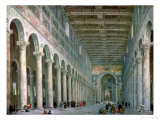 Interior of the Church of San Paolo Fuori Le Mura, Rome, 1750