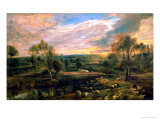 Buy A Landscape with a Shepherd and His Flock, circa 1638 at AllPosters.com