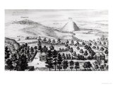 Buy View from Avebury Steeple of Silbury Hill, Illustration from Stonehenge: a Temple Restored at AllPosters.com