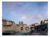 Buy The Seine and Notre Dame in Paris, 1864 at AllPosters.com