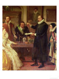 Buy Dr William Gilberd (1540-1603) Showing His Experiment on Electricity to Queen Elizabeth I at AllPosters.com