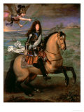 Buy Equestrian Portrait of Louis XIV (1638-1715) Crowned by Victory, circa 1692 at AllPosters.com
