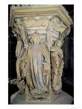 Buy King David Flanked by Moses and Jeremiah, Detail of the Pedestal of the Well of Moses, 1395-1404 at AllPosters.com
