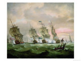 Buy Admiral Sir Edward Hawke Defeating Admiral M. De Conflans in the Bay of Biscay at AllPosters.com
