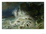 Buy Breakers off Granville Point in the Channel, 1853 at AllPosters.com