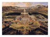 Perspective View of the Gardens and Chateau of Versailles Seen from the Paris Avenue, 1668