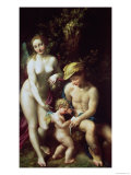Buy Venus with Mercury and Cupid ("The School of Love"), circa 1525 at AllPosters.com
