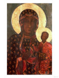 The Black Madonna of Jasna Gora, Byzantine-Russian Icon, 14th Century