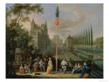 Buy Elegant Figures Playing Musical Instruments Around a Maypole at AllPosters.com