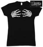 Juniors: The Misfits - Skeleton Hands - Babydoll