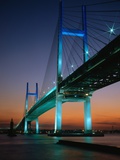 Bay Bridge Lighting up at Sunset