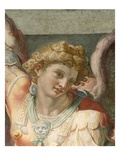 Detail of Figure from a Fresco Painting Depicting the Archangel Michael by School of Raphael