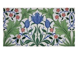 Floral Wallpaper Design with Tulips by William Morris