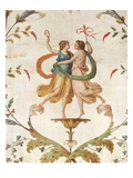 Fresco of Dancing Figures from the Neo-Classical Room in the Palazzo Spada