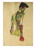 Male Nude in Profile Facing Right