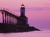Michigan City Lighthouse at Sunset