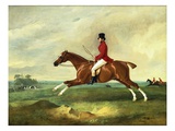 Portrait of George Payne of Sulby on His Chestnut Hunter, "The Clipper" with the Pytchley at Full C