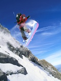 Snowboarder Performing Jump