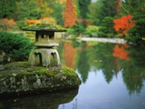 Stone Lantern in the Japanese Tea Garden at the University of Washington Arboretum