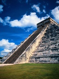 Stairway of the Pyramid of Kukulkan, in Mexico