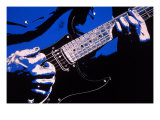 Close-up of Electric Guitar Player