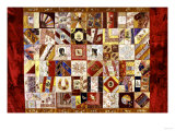 Pieced and Appliqued Contained Crazy Quilt, American, Late 19th Century