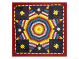 A Pieced and Appliqued Cotton Quilted Coverlet, Pennsylvania, 19th Century Giclee Print