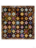 A Pieced Silk Coverlet Pennsylvania, C 1890