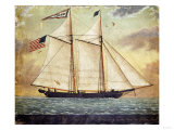 Buy The Schooner Whig, American School, Mid 19th Century at AllPosters.com
