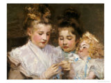 Buy Berthe and Marjorie with Their Doll at AllPosters.com