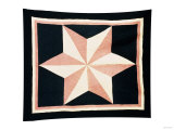 A Pieced Cotton Quilted Coverlet, American, 19th Century