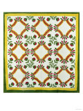 A Pieced and Appliqued Cotton Quilted Coverlet, North Carolina, circa 1850